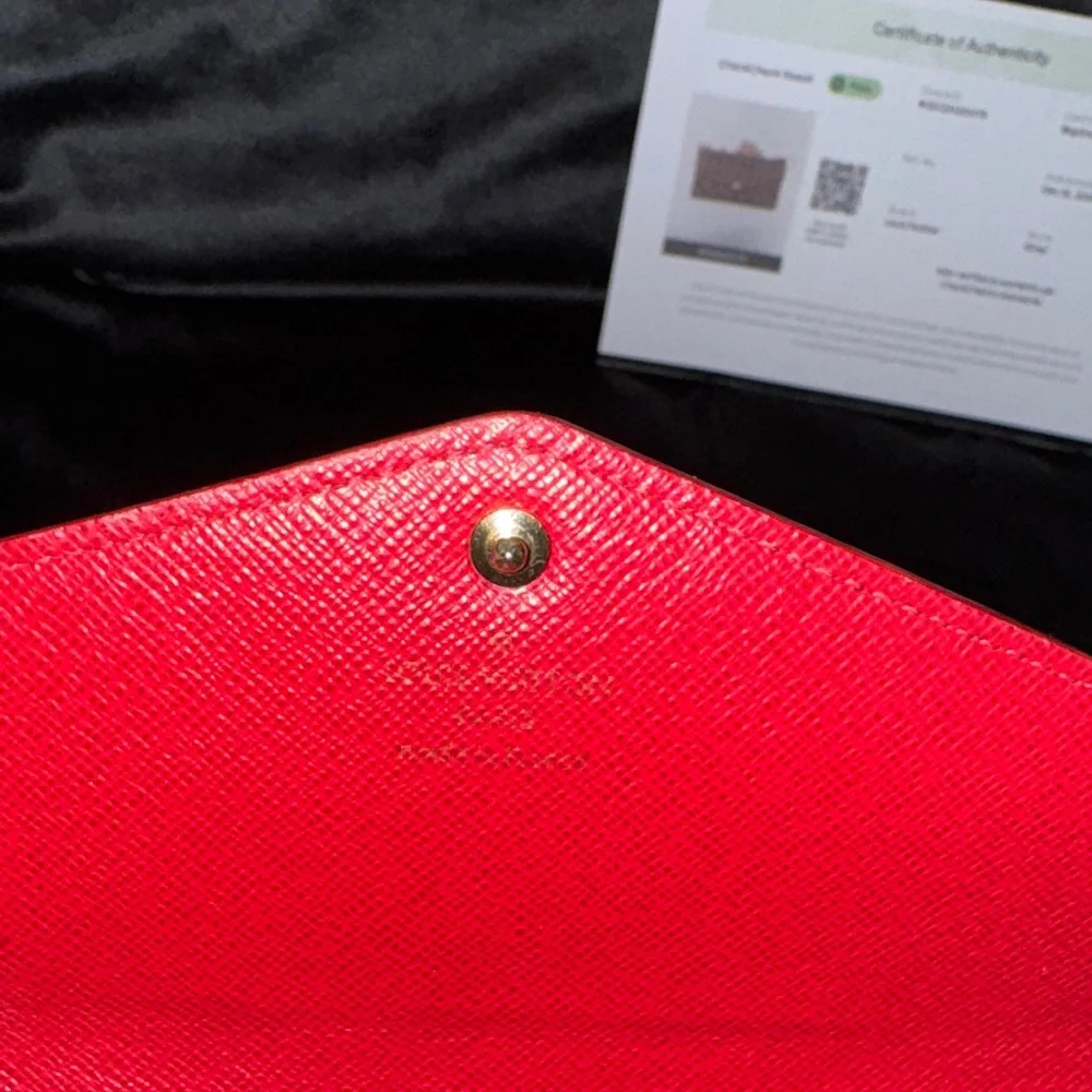 Louis Vuitton Brown Checkered Clutch with Gold Chain - Picture 3 of 5